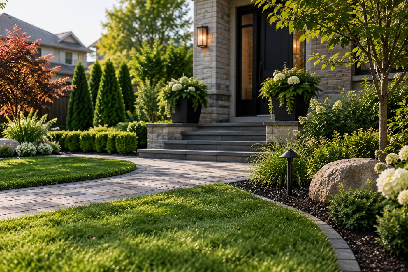 Front Yard Landscaping Markham: 10 Curb Appeal Ideas - ISR Gardening Inc