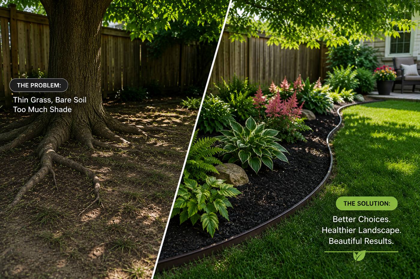 Grass Won't Grow Under Trees in Markham? 7 Solutions - ISR Gardening Inc