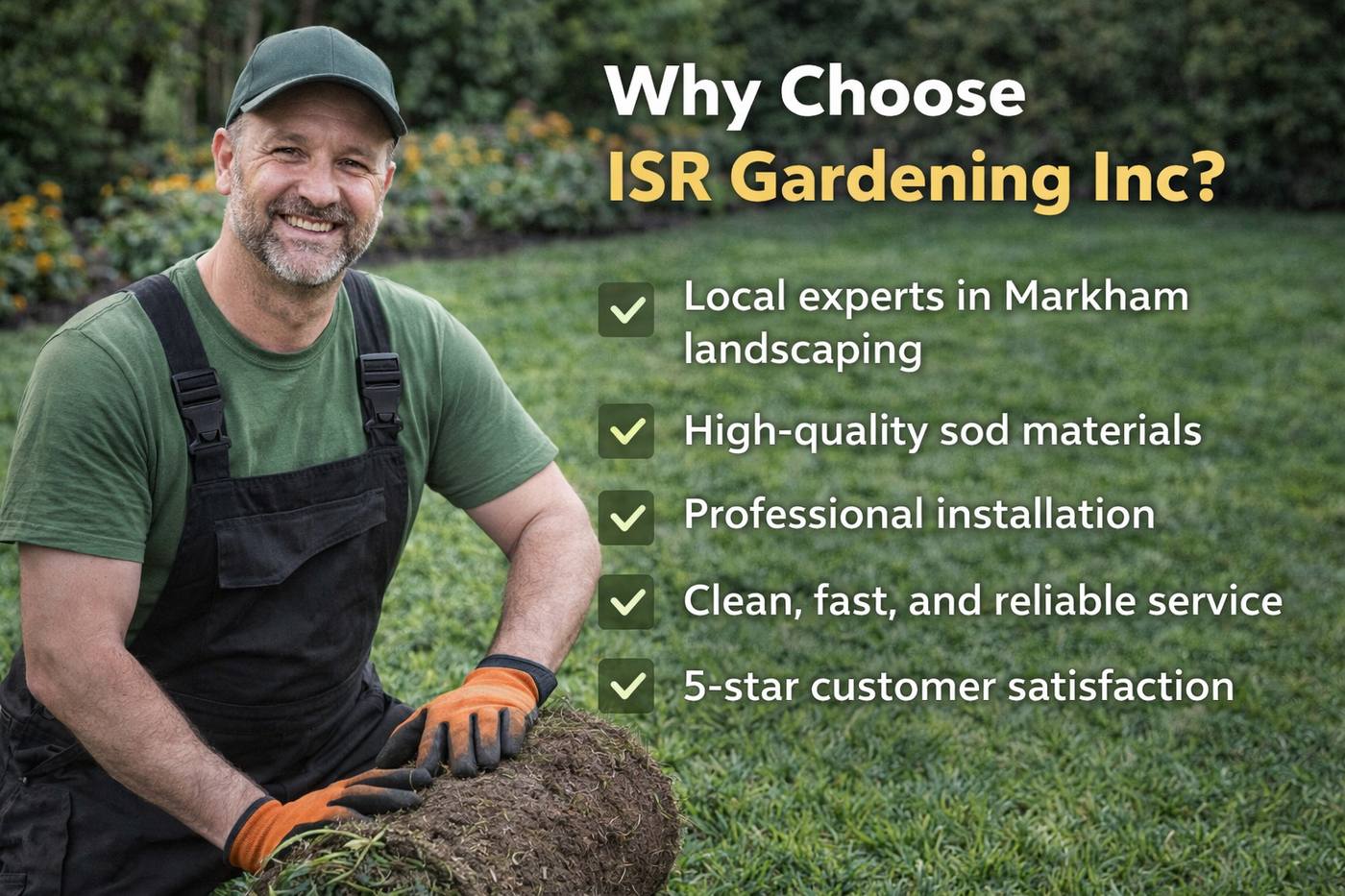 Sod Installation in Markham: Cost, Process & Best Time (2026 Guide) - ISR Gardening Inc