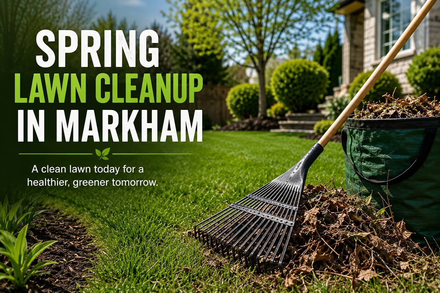 Spring Lawn Cleanup Markham | Professional Yard Cleanup - ISR Gardening Inc